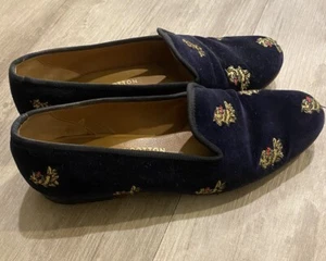 Zapatillas mocasín de terciopelo "DRAGONES"" Stubbs & Wootton para mujer $575 - Imagen 1 de 5