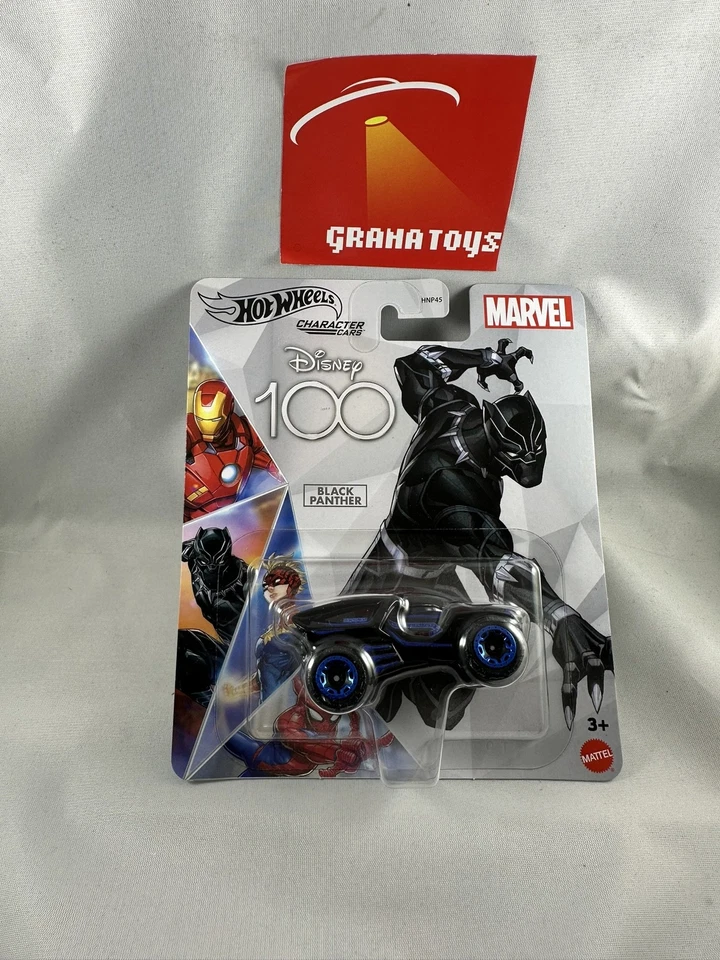 Coches personajes Black Panther 2023 Hot Wheels Disney 100 aniversario mezcla C Foto 1 de 1