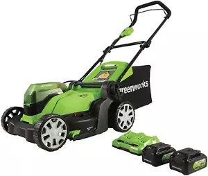 48V (2 X 24V) 17" Cordless (Push) Lawn Mower (125+ Compatible Tools), (2) 4.0Ah - Picture 1 of 11