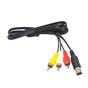 For Sega Genesis 2 3 AV Cable 3RCA Composite Audio Video A/V Cord 9Pin 1.8m - Picture 1 of 11