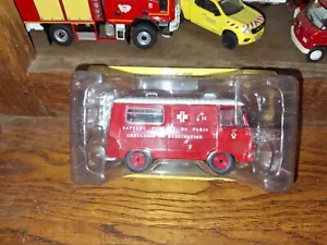 pompier 1/43 ixo peugeot j7c guérin paris hachette collection camion miniatures - Bild 1 von 5