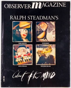 Ralph Steadman CABINET OF THE MIND Observer magazine June 1988 Northern Ireland - Picture 1 of 5