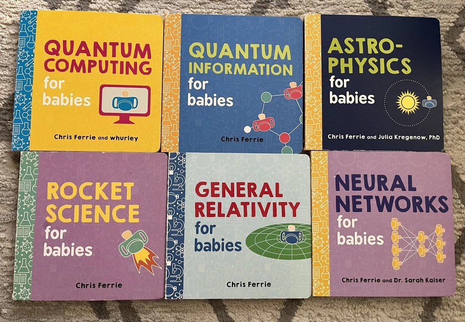 Baby University Books Lot of 6 Quantum Physics Series for Babies by Chris Ferrie - Image 1 of 1