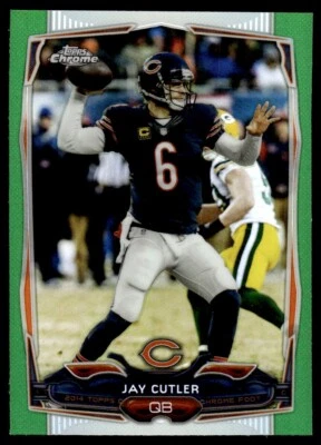 2014 Topps Chrome Green Refractor Jay Cutler #58 - Image 1 of 2