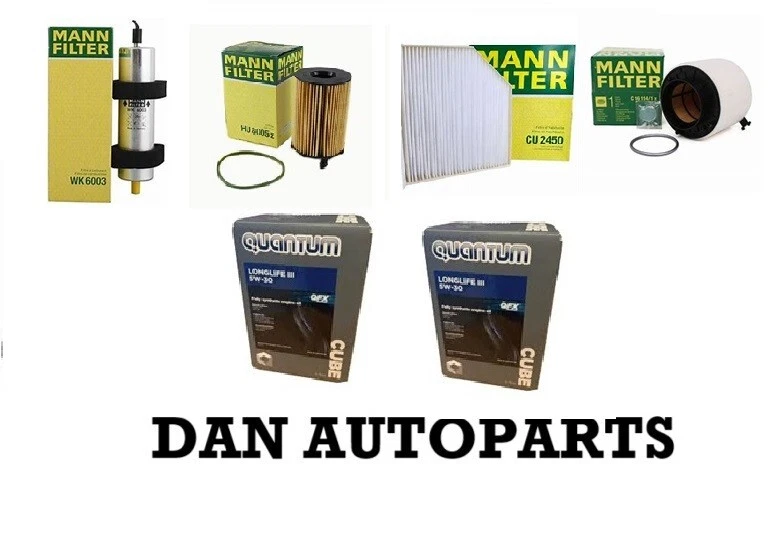 KIT DE SERVICIO AUDI SQ5 8R MANN 08-16 ACEITE AIRE COMBUSTIBLE CABINA 10L QUANTUM LL3 5W30 Foto 1 de 1