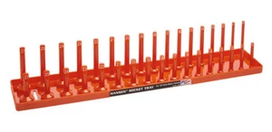 Hansen Global 1206 1/2" Dr. METRIC Socket Organizer ORANGE - Picture 1 of 1