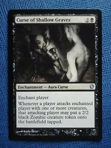 MTG 1x Curse of Shallow Graves NM Commander 2013 (multi available 2 3 4) Magic - Picture 1 of 2
