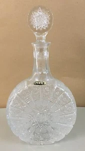 CRYSTAL HAND CUT 24 DECANTER "NEW" POLAND IRENA  - Picture 1 of 1