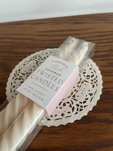 Paddywax "Blush" Tapered 10" Twisted Candles Two Count Pack Brand New in Package - Picture 1 of 4