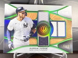 2025 Aaron Judge Topps Tribute Green Tribute Triple Relic #TTA-AJ 49/99 - Picture 1 of 2