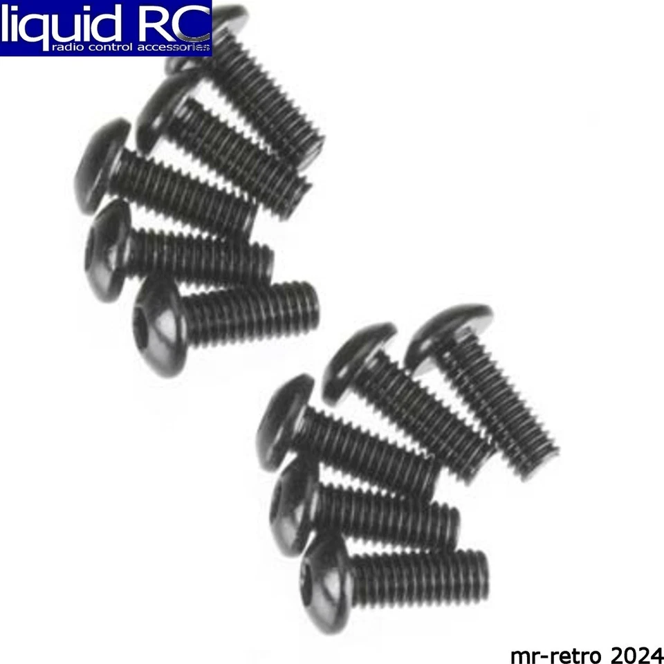 Cabezal de botón hexagonal Axial Racing C0114 AXA114 M3x8 mm óxido negro 10 Foto 1 de 1