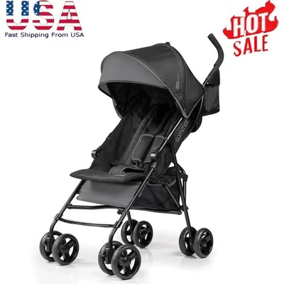 Cochecito de bebé plegable ligero para niños pequeños viaje interior exterior Foto 1 de 4