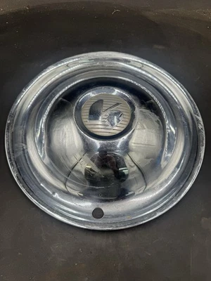 "Kaiser 1951-54 15"" tapacubos Henry J One tapa original de colección rara de acero inoxidable" Foto 1 de 4