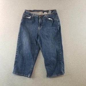 Denim & Co. Jeans Damen Gr. 14 Vintage dunkle Waschung 98% Baumwolle Normcore stilvoll trendy - Bild 1 von 8