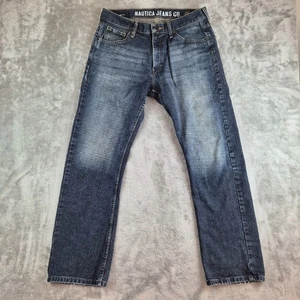 Vintage Nautica Jeans Co Jeans Mens 33x30 Blue Denim Cotton Bootcut Durable Y2K - Picture 1 of 14