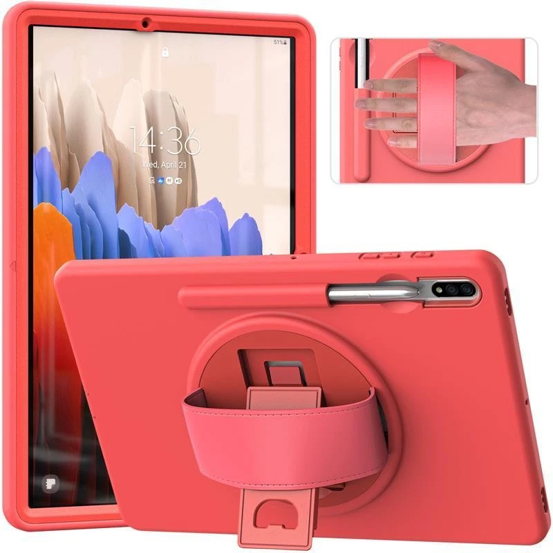 Stand Kid Case For Samsung Tab S7 S7+ S8 S8+ Tablet Shockproof Flip Hybrid Cover - Image 1 of 4