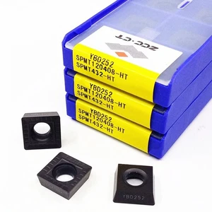 10pcs SPMT120408-HT YBD252 SPMT432-HT Original ZCC.CT CNC blade carbide inserts - Picture 1 of 3
