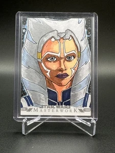 2022 Topps Star Wars Masterwork Ahsoka Tano Sketch 1/1 - Artist Limuel Pinzon! - Picture 1 of 2