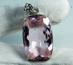 Certified Natural 90.95 Ct Brazilian Pink Topaz Pendant Loose Flawless Gemstone - Picture 1 of 5