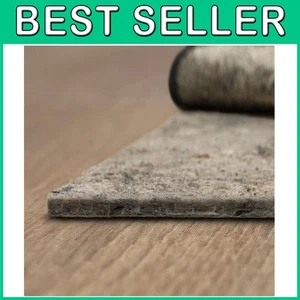 Non Slip 9x12 Rug Pad Gripper - Dual Surface Felt + Rubber - Foto 1 di 16