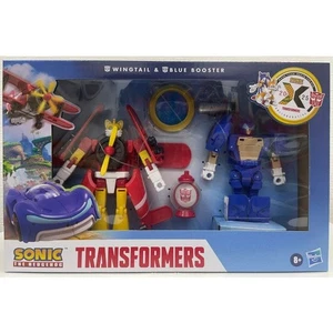 Hasbro Transformers X Sonic Wingtail And Blue Booster Figure - Picture 1 of 1