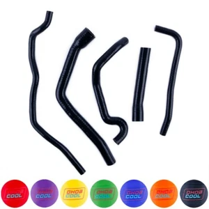 Black Fit 05-06 TRIUMPH SPRINT 1050 1050i Silicone Radiator Coolant Hoses - Picture 1 of 12