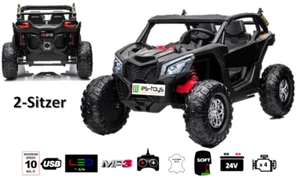 Kinderfahrzeug Elektro Auto Com 18 24V7A Akku,4x Motoren- 2,4Ghz,Allrad+2Sitzer - Bild 1 von 8