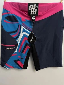Qloom Biking Shorts W’s Airlie Shorts XL Blue/Pink/Black NWT - Picture 1 of 6