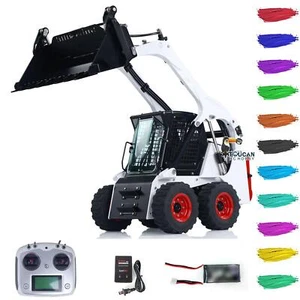 LESU 1/14 Hydraulic RC Loader Wheeled Vehicle Skid-Steer Aoue LT5H W/ I6S Radio - Picture 1 of 24