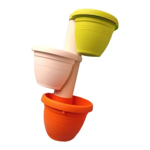 3 Pcs Ablauf Blumentöpfe Wannen Gutter Fallrohr Blumentopf für Pflanzen DE - Bild 1 von 12