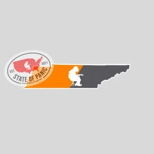 State of Panic - Tennessee Orange & Smokey Tennessee Mikey Sticker - Picture 1 of 1