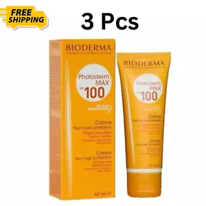 3pcs 40ml Bioderma Photoderm MAX SPF 100 Sunscreen UV Sunblock Cream - Picture 1 of 5