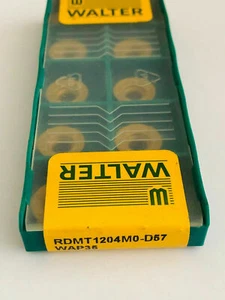 WALTER Positiv Rund Fräseinsatz RDMT1204M0-D57 WAP35 Germany NEU 10 Stk. - Bild 1 von 2