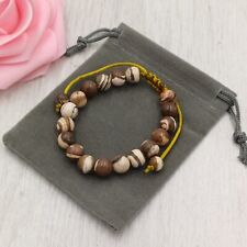 ZEBRA JASPER Bracelet Cord Handmade + Gift Bag Crystal Gemstone Chakra 6/8mm