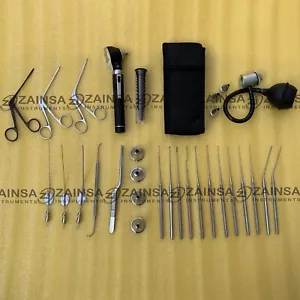 Juego de instrumentos Ent, micro karité, fórceps para la oreja, mini otoscopio, instrumentos quirúrgicos - Imagen 1 de 11