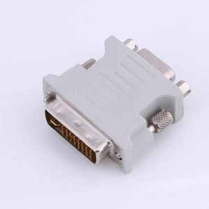 DVI-I Male 24+5 Pin to 15 Pin VGA Female Adapter M/F LCD Video Monitor Converter - Picture 1 of 4