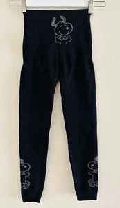 Girl's Snoopy Thermal Legging, Black, L - Picture 1 of 5