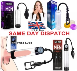 Male Vacuum Growth Penis Pump Enlarger Extender Erection Enhancement Toy for Men - Picture 1 of 30