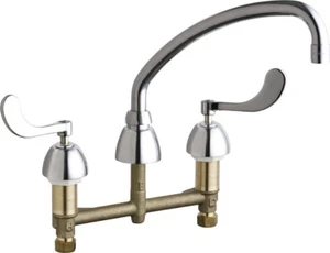 Chicago Faucets 201-A317CP Kitchen Sink Faucet w/o Spray (Chrome Plate) - Picture 1 of 4