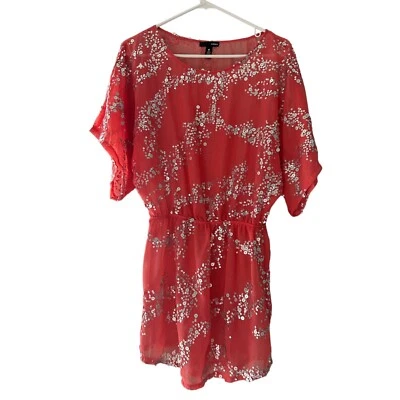 Vestido transparente de lentejuelas Aqua para mujer plateado melocotón encubrimiento de verano talla mediana Foto 1 de 4