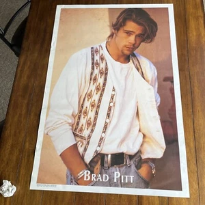BRAD PITT RARE VINTAGE COLOR 36X24 POSTER PRINT - Picture 1 of 6