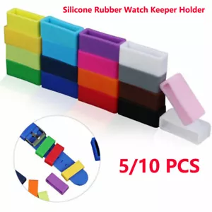 5/10 Stck. Bandarmband Schlaufe Gummi Uhr Halter Ringe Bunt Silikon Reifen - Bild 1 von 20