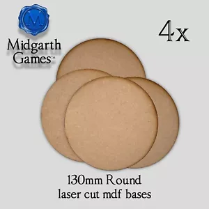 4x Bases Redondas 130mm MDF Miniatura Warhammer Corte Láser 40K ENVÍO RÁPIDO - Imagen 1 de 1