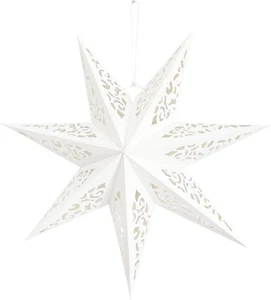Star Shaped Paper Lantern Decoration for Weddings, Christmas Holiday Birthday Pa - Picture 1 of 9