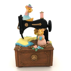 San Francisco Music Box Company Mice on Sewing Machine Plays My Favorite Things - Picture 1 of 16