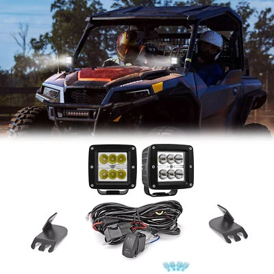 Montaje de pilar A + cápsulas de luz LED 24 W + kit de cables para Polaris General 4 1000 2017-2025 Foto 1 de 4