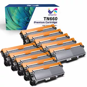 10PK TN660 TN-630 Toner Cartridges for Brother HL-L2340DW HL-L2360DW MFC-L2700DW - Picture 1 of 6