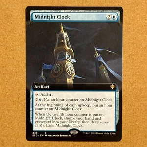 MTG ~ Midnight Clock (Extended Art) ~ ELD Throne of Eldraine ~ #346 ~ M/NM - Picture 1 of 2