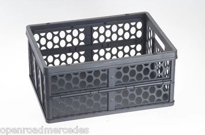 OEM GENUINE MERCEDES BENZ TRUNK SHOPPING STORAGE COLLAPSIBLE CRATE Foto 1 de 2