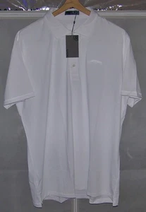 Polo da golf nuova G/Fore poliestere e spandex con bottoni GROVE XXIII taglia L bianca - Foto 1 di 8